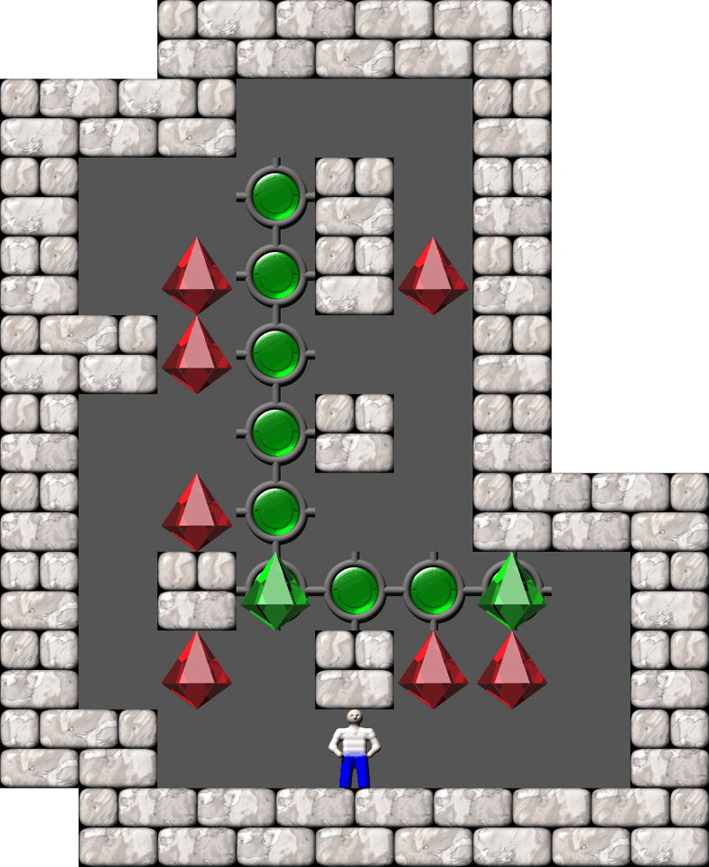 Sokoban Mass Remodel level 1321